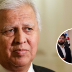 Blue and Red Modern Political Election Campaign Instagram Post